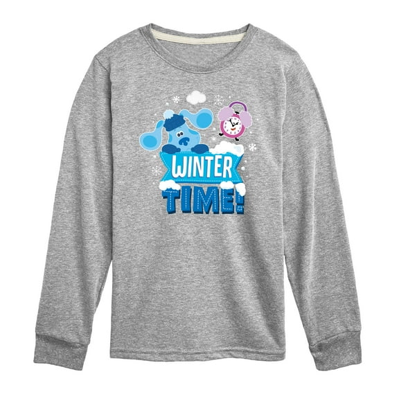 Blue's Clues & You! - Winter Time - Toddler And Youth Long Sleeve Graphic T-Shirt