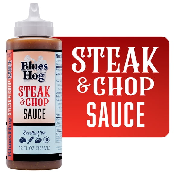 Blues Hog Steak & Chop Sauce Marinade, 12 oz, All-Natural, Gluten-Free