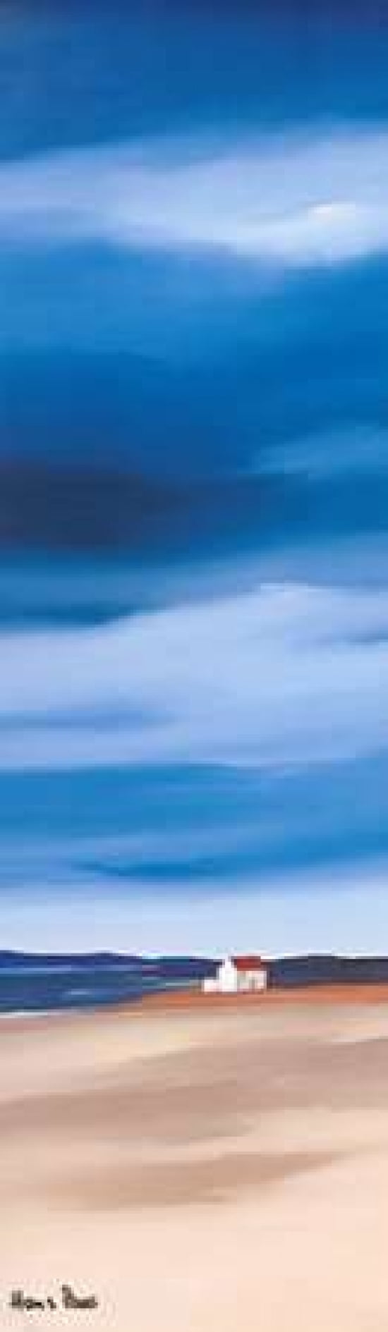 Blue sky I Canvas Art - Hans Paus (8 x 24)