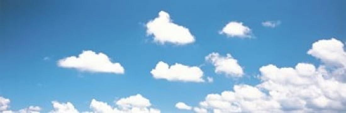 Blue sky and clouds Canvas Art - Panoramic Images (18 x 6)