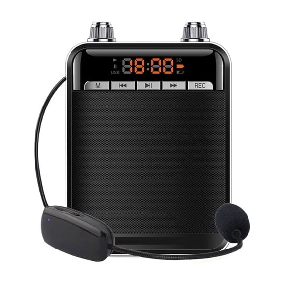 Blue-tooth Smart Wireless Voice Amplifier For Teachers Megaphone Amplifier Speakers UHF Wireless Microphone FM Radio ,Easy to Operate