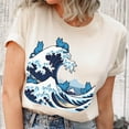 Blue wave cats for Kamala Harris shirt Japanese 2024 election tshirt