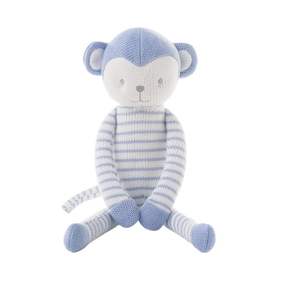 Blue woolen monkey plush toy