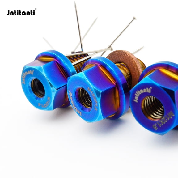 Blue1 piece M12x1.75mm-Magnetic Oil Drain Plug for Auto Engine, Gr.5 Titanium Alloy, Suitable for Ford, Cadgrad, Chevrolet, Etc.