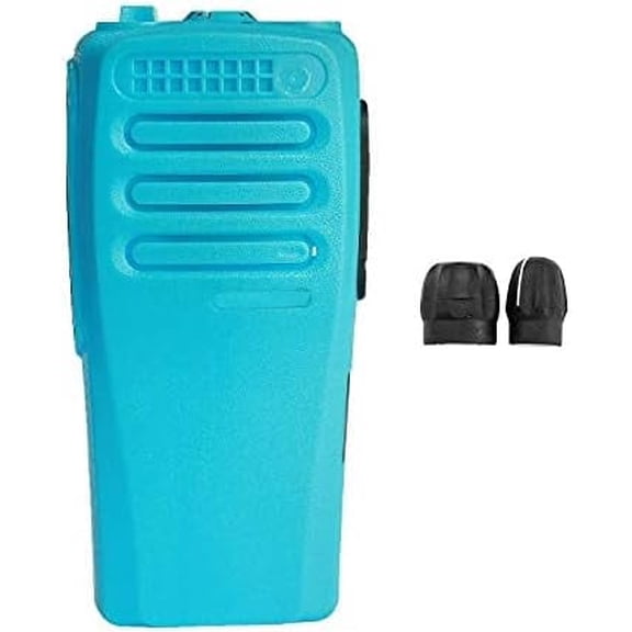 Blue 16 Channel Replacement Housing Case Compatible with CP200D with Buttons Channel PTT Button