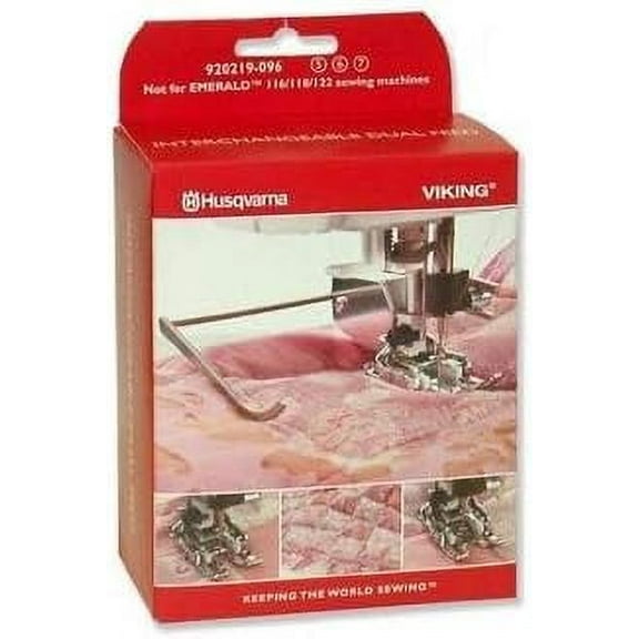 BlueArrowExpress Interchangeable Dual Feed Walking Foot # 920219096 for Viking Husqvarna Cat 5-7 (BUT not for Emerald 122, 118 and 116 Machines)