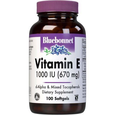 BlueBonnet Vitamin E 1000 IU Mixed Softgels, 100 Count