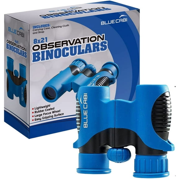 BlueCabi 8x21 Kids Binoculars Set - Blue