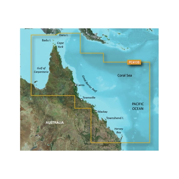 BlueChart g2 Vision Mornington I.-Hervey Bay - Maps - for GPSMAP 40XX, 420, 42XX, 430, 440, 450, 50XX, 520, 525, 52XX, 530, 535, 540, 545, 550, 555