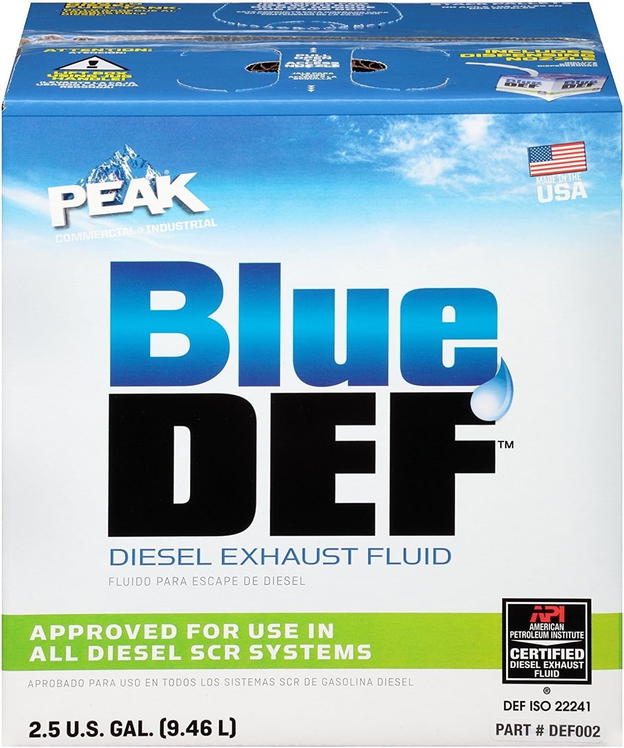 BlueDEF DEF002 Diesel Exhaust Fluid - 2.5 Gallon Jug 10