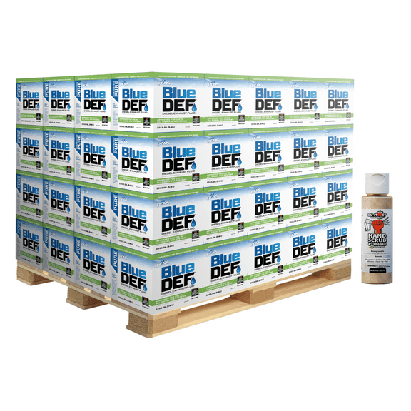 BlueDEF DEF002 Diesel Exhaust Fluid 2.5 gallon Jug (80 Pack) Bundle with 1-Pack DU-MOST Walnut Hand Scrub Travel Size 4 oz
