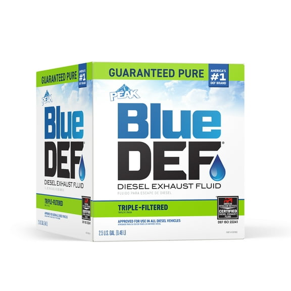 BlueDEF Diesel Exhaust Fluid 2.5 Gal Box - for Diesel Vehicles with SCR Systems - 1 Pack Box