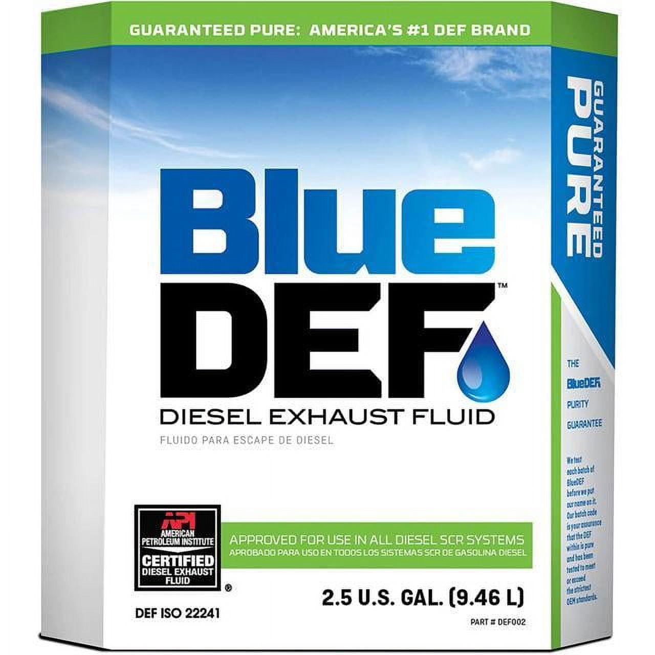 BlueDEF Diesel Exhaust Fluid Synthetic Urea Deionized Water 2.5 Gallon (4 Pack)