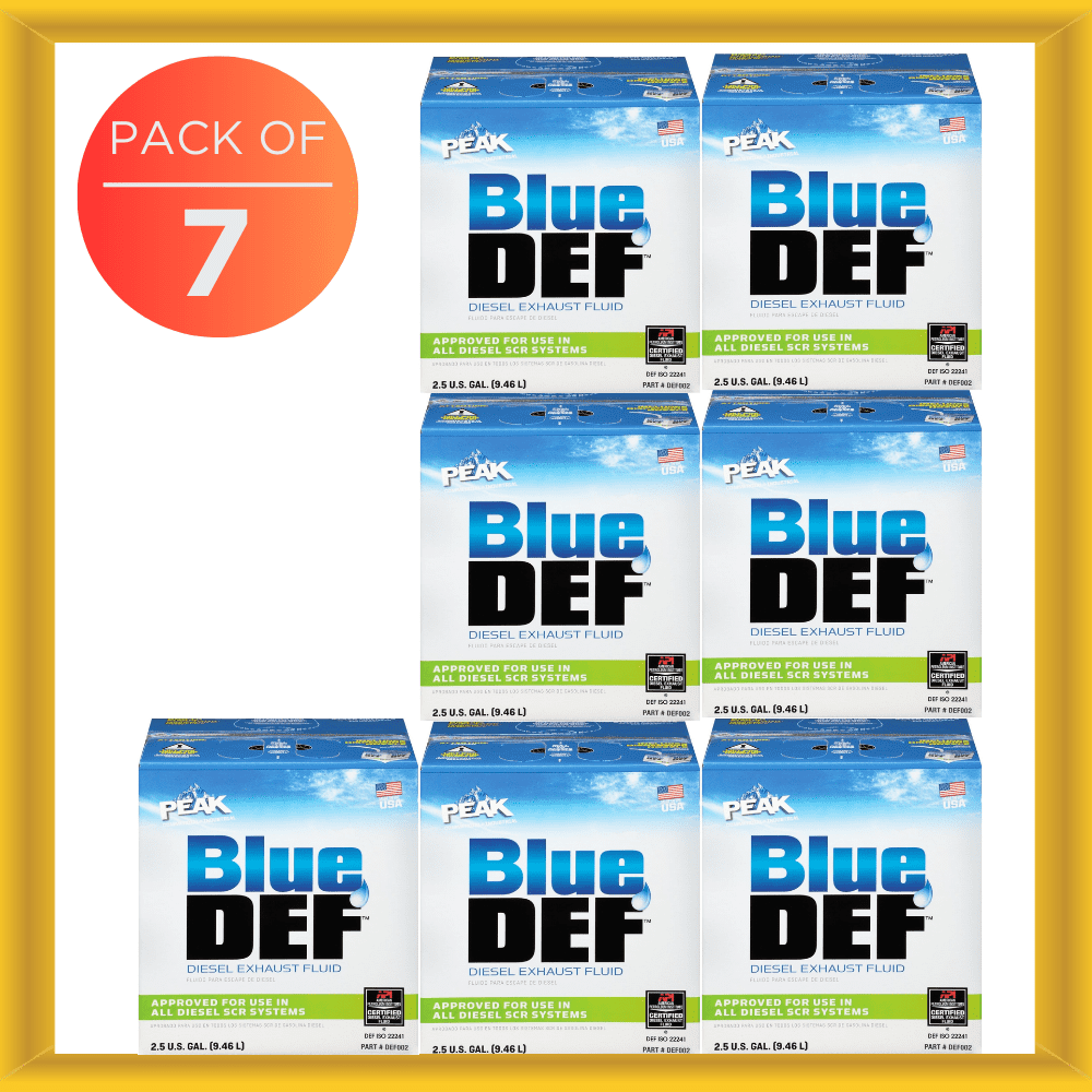 BlueDEF Diesel Exhaust Fluid Synthetic Urea & Deionized Water 2.5 Gallon 7 Pack