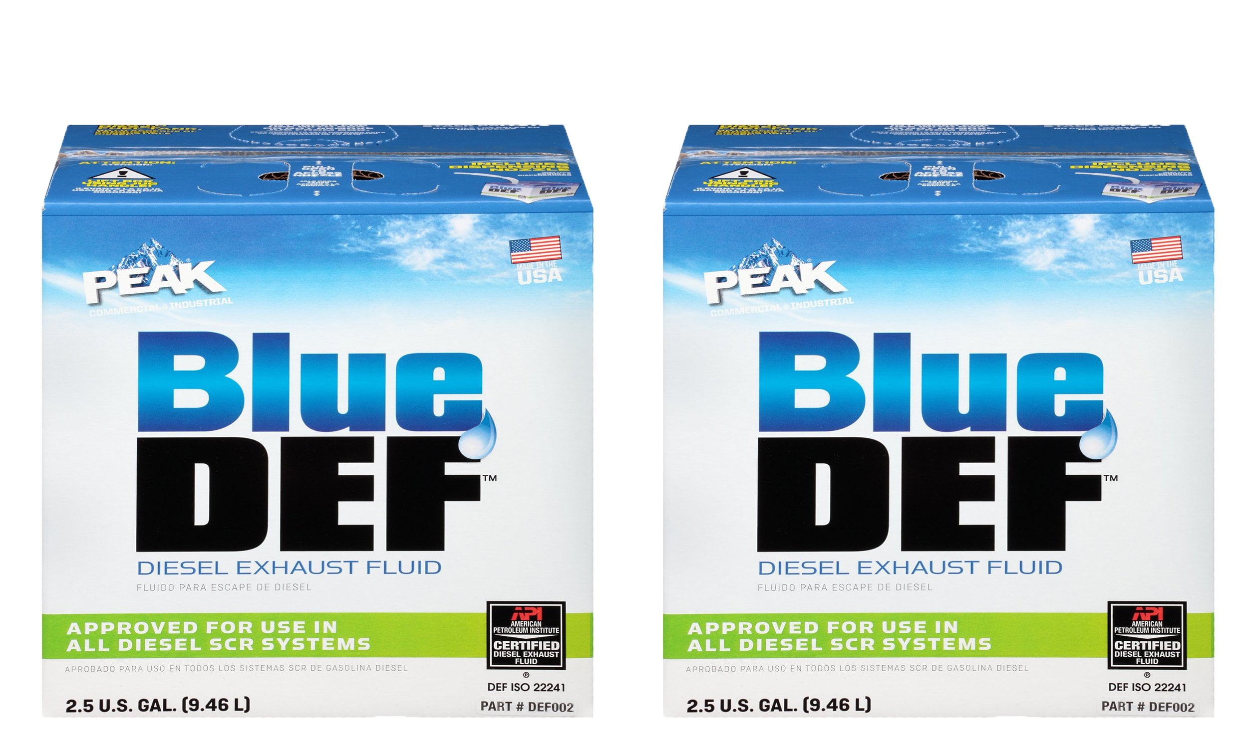 BlueDef DEF002-2PK Diesel Exhaust Fluid, 2.5 gal, 2 Pack