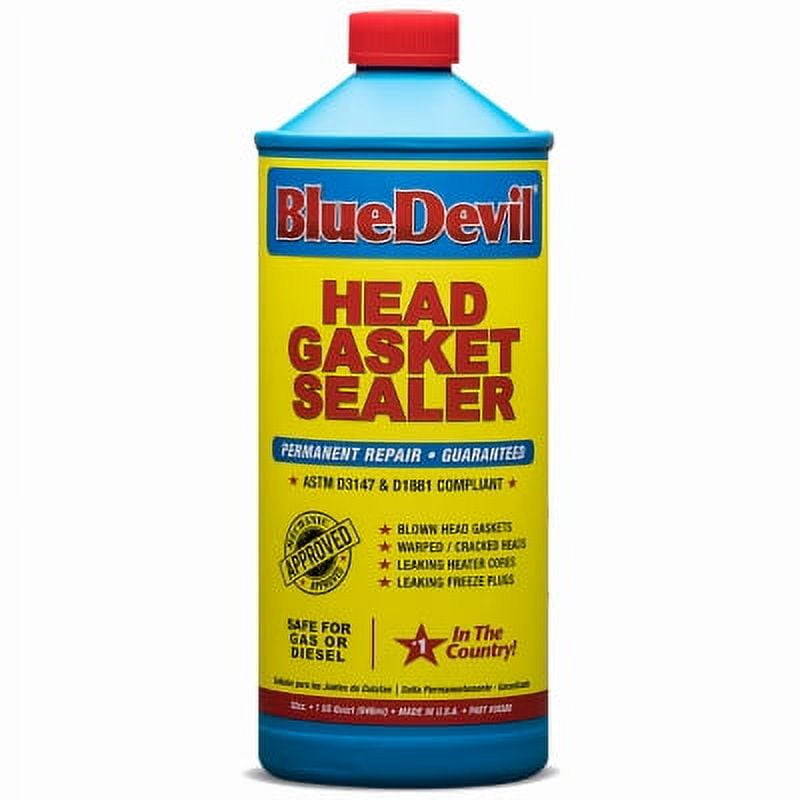 BlueDevil 32OZ Head Gasket Sealer V8. Repairs and seals leaks in blown