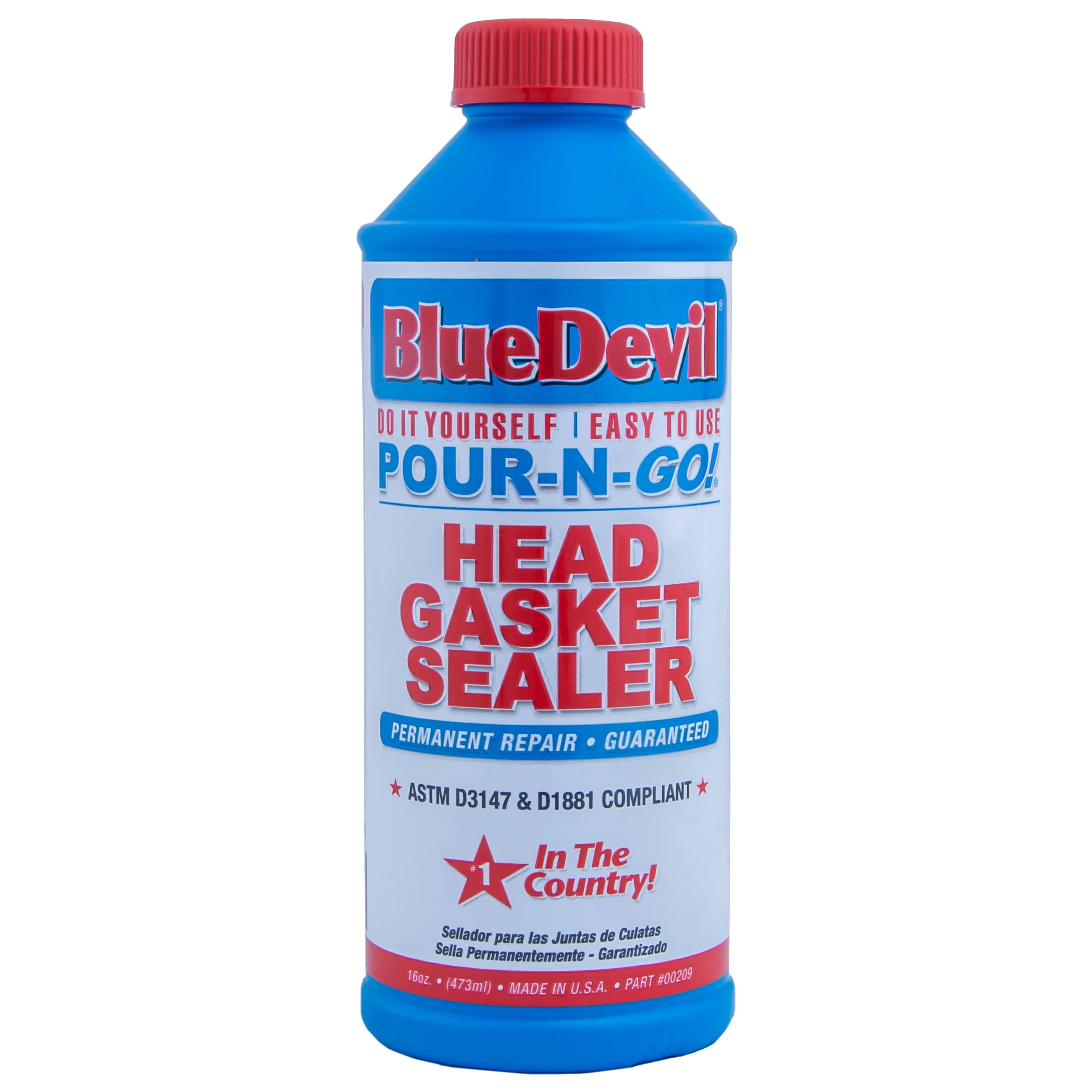 BlueDevil PourNGo Head Gasket Sealer, Car Engine Leak Repair