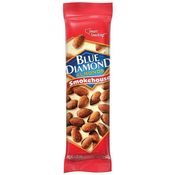 BlueDiamond Smokehouse Almonds - Smokehouse BBQ - 1.50 oz - 12 / Box | Bundle of 2 Boxes