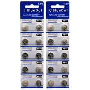 BlueDot Trading AG12 also known as LR43 and LR1142 Alkaline Button Cell Batteries - 20 Pack