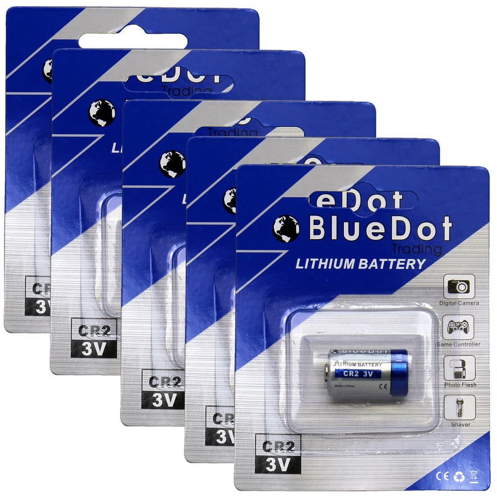 BlueDot Trading Brand CR2 3 Volt Lithium Camera Batteries 5 Pack