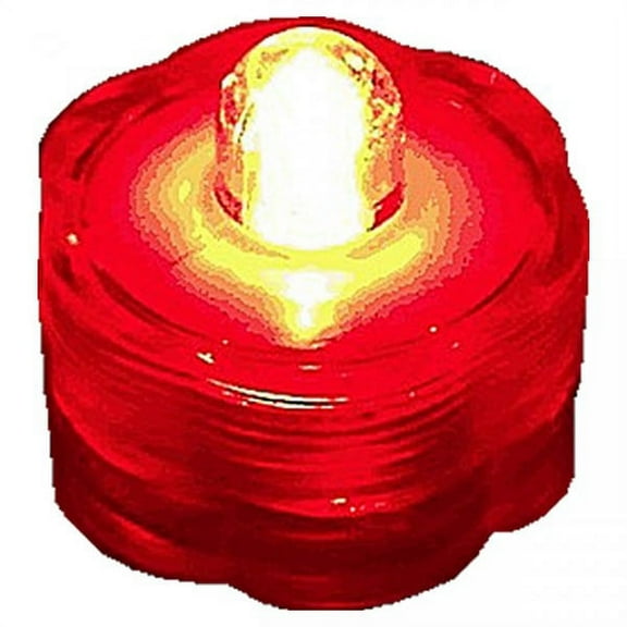 BlueDot Trading Submersible Tea Lights, Red, 10-Pack