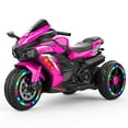 thumbnail image 1 of BlueDreamer 3 Wheel Motorcycle for Kids Aged 2-4, Motorcycle Ride on Motorcycle with 12V Long Battery, Max Weight 100 Lbs(Pink), 1 of 10