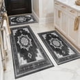 thumbnail image 1 of BlueDreamer Kitchen Rugs 3Pcs, Non Slip Kitchen Mats for Floor Waterproof & Stain Resistant Carpet Area Rug for Kitchen, Laundry Room, Hallway, 1 of 11