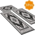 thumbnail image 1 of BlueDreamer Kitchen Rugs 3Pcs, Non Slip Kitchen Mats for Floor Waterproof & Stain Resistant Carpet Area Rug for Kitchen, Laundry Room, Hallway, 1 of 12