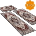 thumbnail image 1 of BlueDreamer Kitchen Rugs，Non Slip 3Pcs, Kitchen Mats for Floor Waterproof & Stain Resistant Carpet Area Rug for Kitchen, Laundry Room, Hallway, 1 of 12