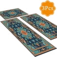 thumbnail image 1 of BlueDreamer Kitchen Rugs，Non Slip 3Pcs, Kitchen Mats for Floor Waterproof & Stain Resistant Carpet Area Rug for Kitchen, Laundry Room, Hallway, 1 of 12
