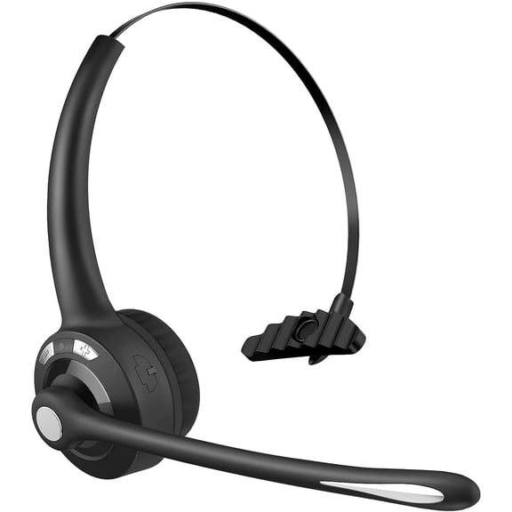 BlueFire Wireless Headphones, Pro Trucker Headset, Wireless Over Head Earpiece, On Ear Car Headphones with Microphone for Truck Driver, Phones, Skype, Call Center, Office