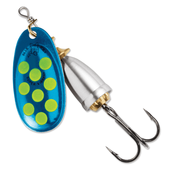 Blue Fox Classic Vibrax Size 5 Inline Spinner 7/16 oz Blue/Flo Yellow/Silver