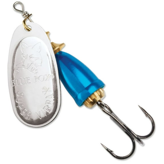 Blue Fox Classic Vibrax Spinner 01 Plated 1/8 Silver / Chrome Blue