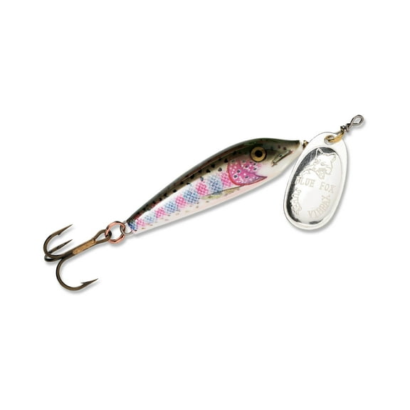 Blue Fox Vibrax Minnow Spin Inline Spinner Rainbow Trout/Silver