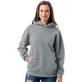 thumbnail image 1 of BlueGeneration Adult Fleece Pull Over Hoodie Dark Heather Grey 2 Extra Large Solid, 1 of 1