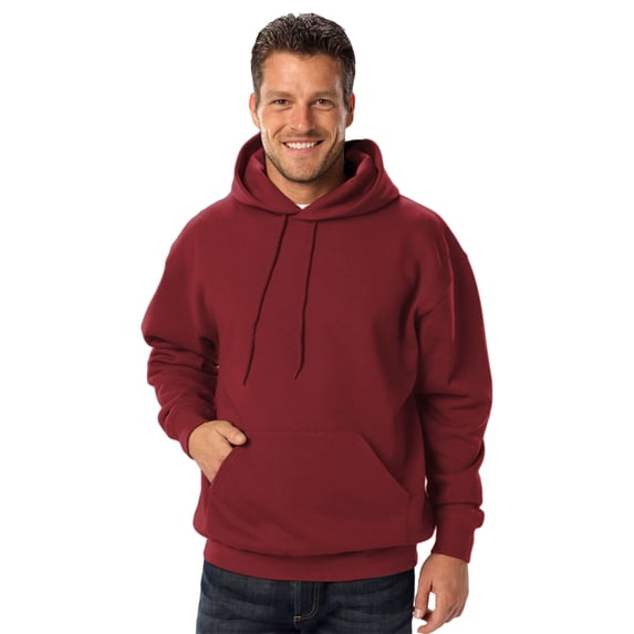 BlueGeneration Adult Fleece Pullover Hoodie - Burgundy Small Solid