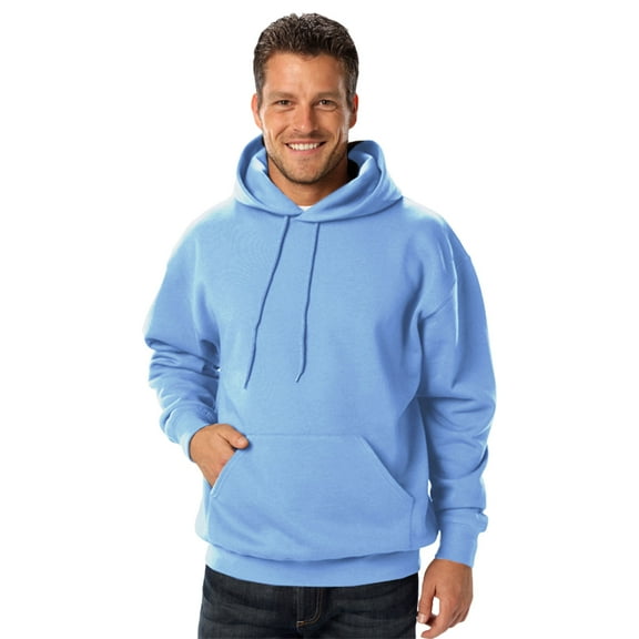 BlueGeneration Adult Fleece Pullover Hoodie - Carolina Blue 3 Extra Large Solid
