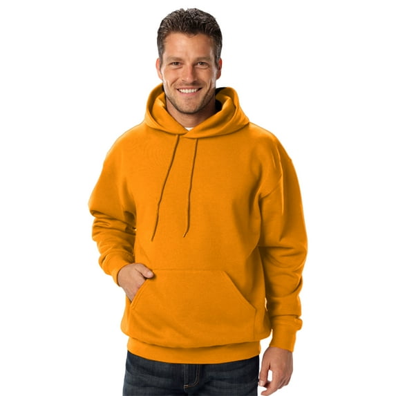 BlueGeneration Adult Fleece Pullover Hoodie - Gold Small Solid