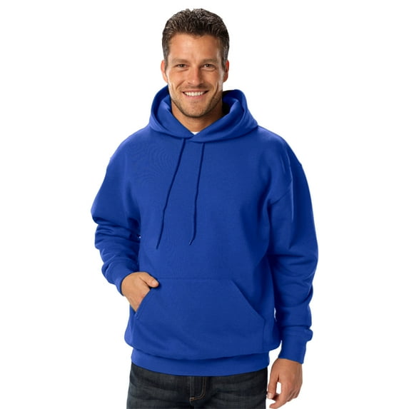 BlueGeneration Adult Fleece Pullover Hoodie - Royal 5 Extra Large Solid