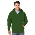 thumbnail image 1 of BlueGeneration Adult Fleece Zip Front Hoodie - Hunter Extra Small Solid, 1 of 1