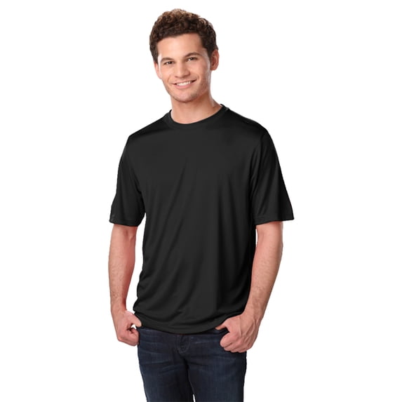 BlueGeneration Adult Solid Wicking T - Black 6 Extra Large Solid