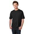thumbnail image 1 of BlueGeneration Adult Solid Wicking T - Black Extra Small Solid, 1 of 1
