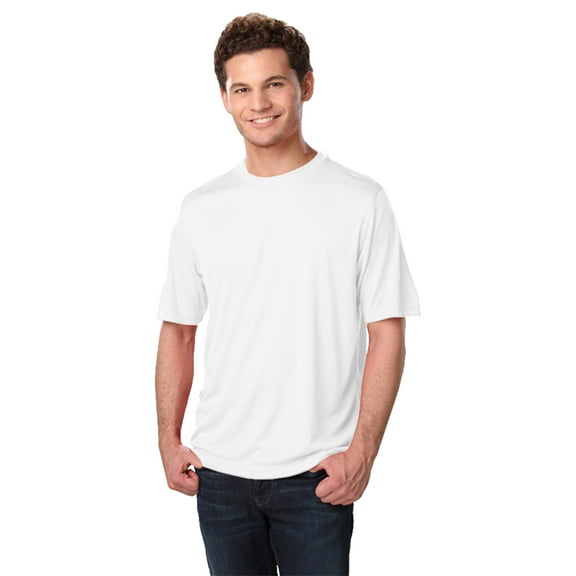 BlueGeneration Adult Solid Wicking T - White 6 Extra Large Solid
