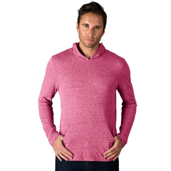 BlueGeneration Adult Triblend Pullover Hoodie - Red 4 Extra Large Solid