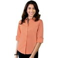 thumbnail image 1 of BlueGeneration Ladies Easy Care Strecth Poplin - Salmon 3 Extra Large Solid, 1 of 1