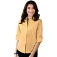 thumbnail image 1 of BlueGeneration Ladies Easy Care Stretch Poplin - Maize 2 Extra Large Solid, 1 of 1