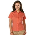 thumbnail image 1 of BlueGeneration Ladies Easy Care Stretch Ss Poplin - Coral Small Solid, 1 of 1