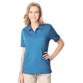 thumbnail image 1 of BlueGeneration Ladies Heathered Wicking Polo - Heather Turquoise 3 Extra Large Solid, 1 of 1