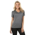 thumbnail image 1 of BlueGeneration Ladies Heathered Wicking Tee - Grey Heather 3 Extra Large Solid, 1 of 1
