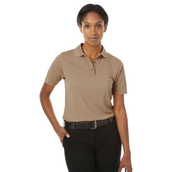 BlueGeneration Ladies Il-50 Polo No Pocket - Tan Large Solid